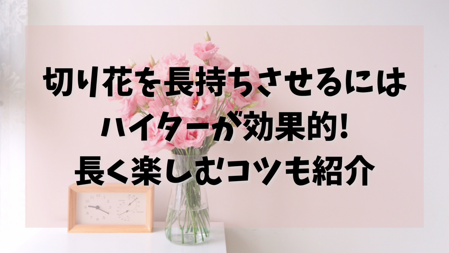 切り花を長持ちさせるにはハイターが効果的 長く楽しむコツも紹介 日常コレクション