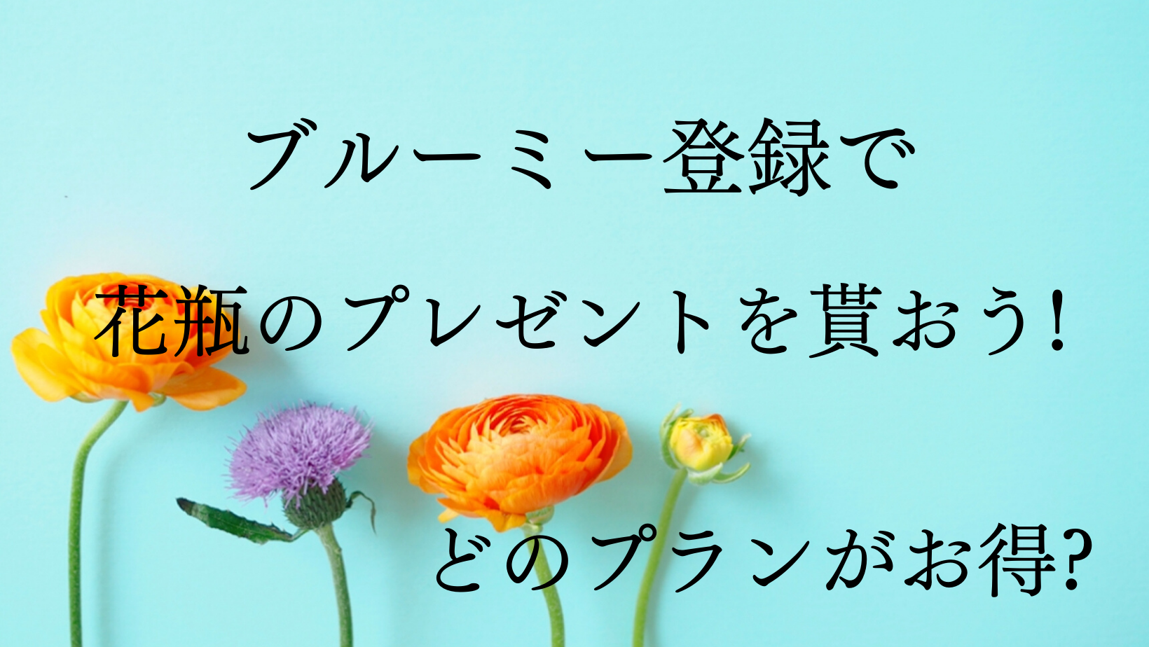 ブルーミーの花瓶はキャンペーン中ならプレゼントしてもらえる 日常コレクション